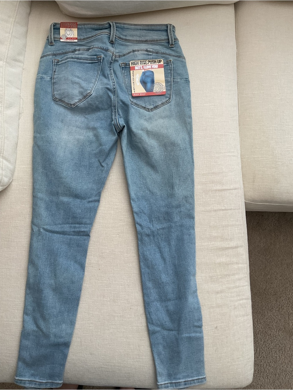 Wax Jean High-Rise Distressed Light Blue Women’s Jeans - Picture 6 of 6